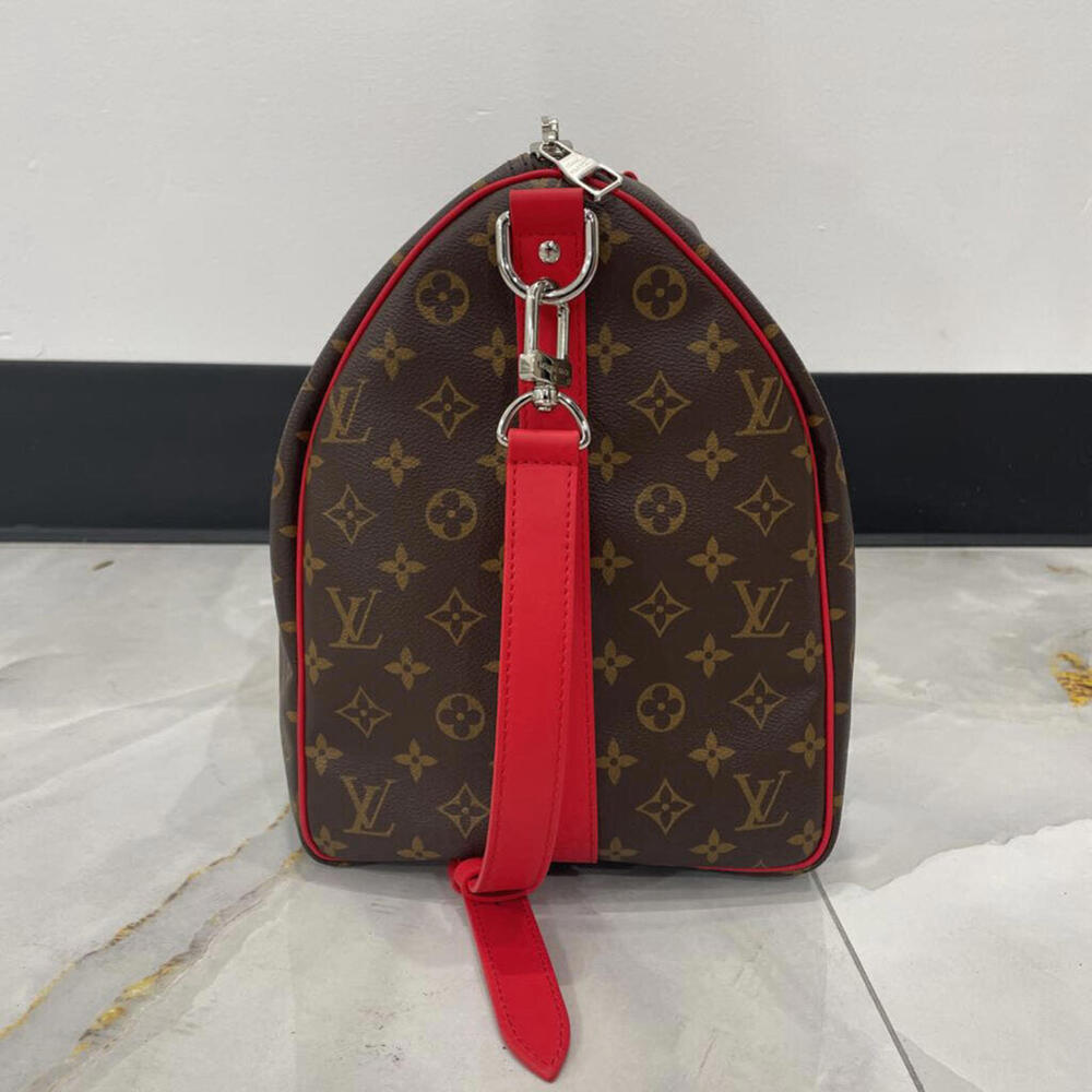 Louis Vuitton Red / Monogram Keepall 50 *orig retail $2860* - Picture 6 of 10